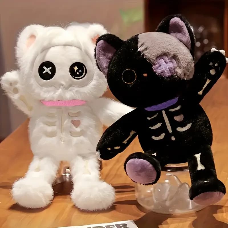 Skeleton Cat Plush