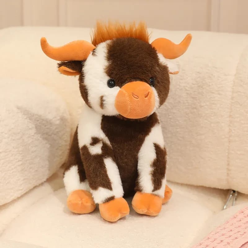 Brown Highland Cow Plush